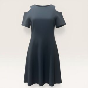 White House Black Market Black Cold Shoulder Dress